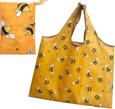 Faltbare Einkaufstasche,Große Faltbare Tasche 50X60Cm,Cartoon Bienen Einkaufstas