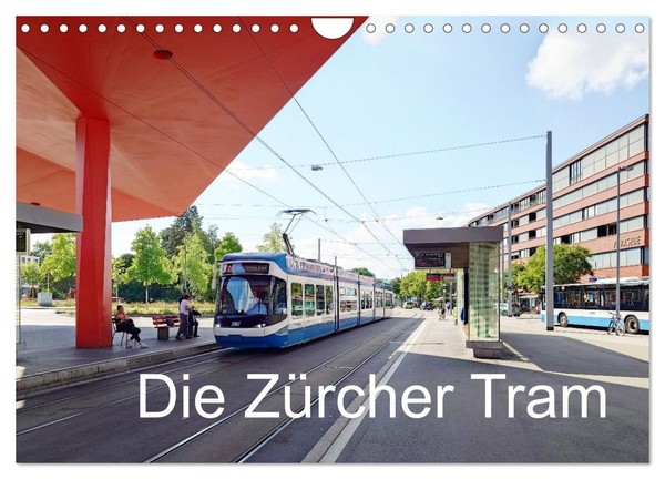 "Calendar 2027 · UK Version · The Zurich Trams (Wall Calendar 2027 12\" × 8\" Lands"-image