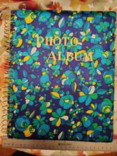 Vintage Retro 70s Floral Photo Album Scrapbook Memory Book