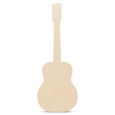 Unfinished Guitar Cutout 18'', Wooden Craft/Home Decor | Woodpeckers