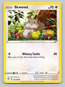 Skwovet 152/189 Darkness Ablaze Common