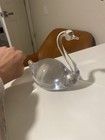 Glass Swan Figurine Vintage Collectible Bird Decor Perfect Condition  — photo 4