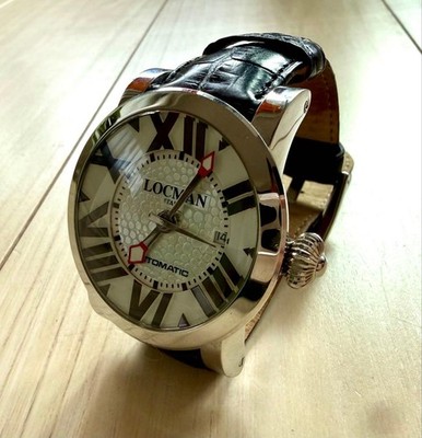 LOCMAN 290 Watch Automatic Timepiece Stainless Steel Leather Band Premium