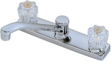 10-K82WNCH1B-Z Two Handle Kitchen Faucet, Chrome