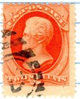USA 1875 Andrew Jackson 2 Cent Postage Stamp Orange Used Sc 178 SA 498 — photo 3