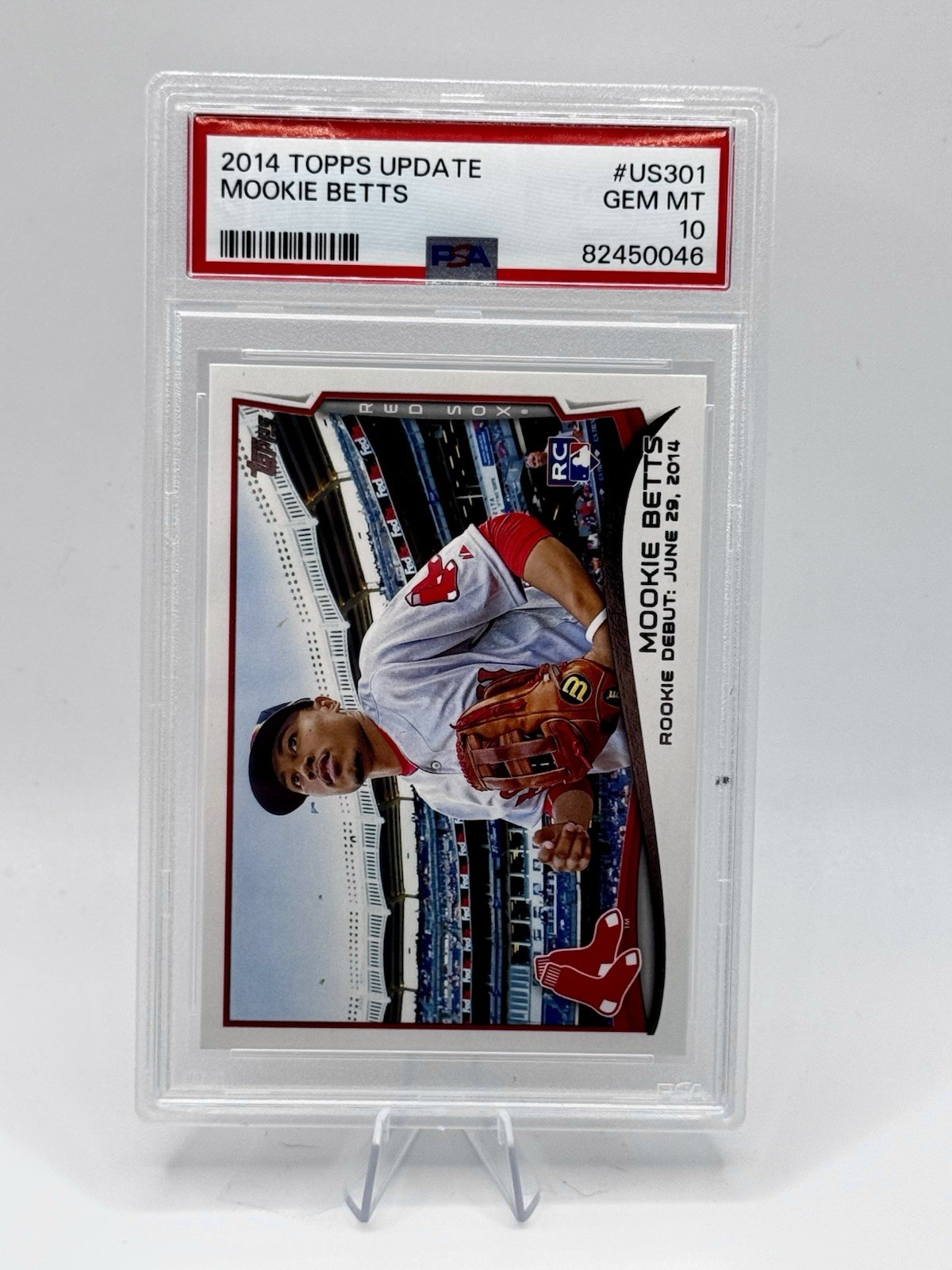 2014 Topps Update Mookie Betts #US301 PSA 10