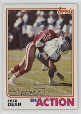 1982 Topps In Action Fred Dean #484 HOF 17vs