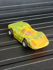 TYCO PORSCHE 908 Transparent Yellow Slot Car