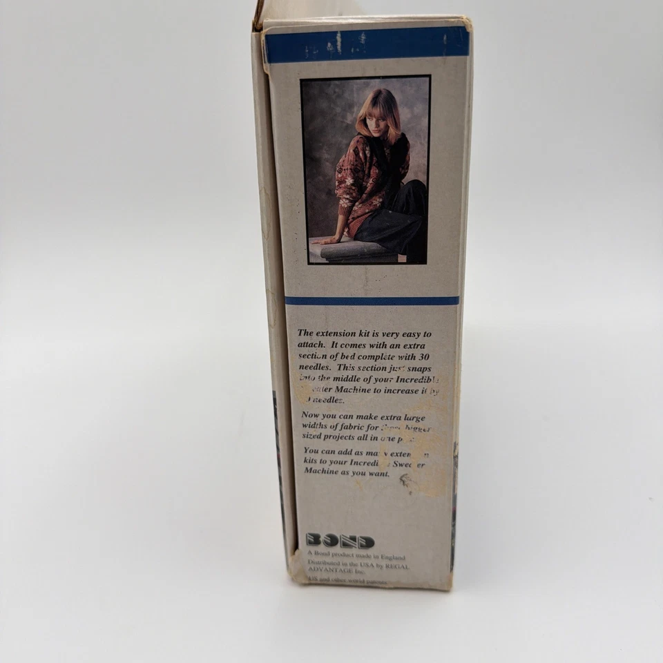 Kit de Extensión Máquina Suéter Bond Increíble Nuevo Antiguo Stock Foto 3 de 4