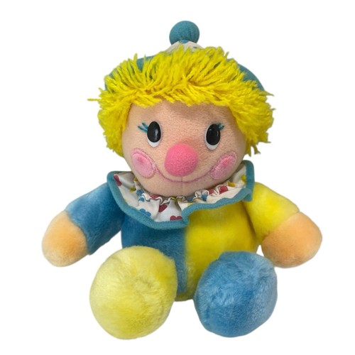 Muñeca de peluche de payaso con volantes Dakin Baby Things 1985 de colección bloque de color pastel alegre - Imagen 9 de 9