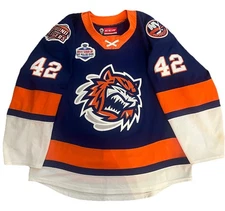Bobo Carpenter Game Worn Used Bridgeport Sound Tigers AHL Hockey Jersey