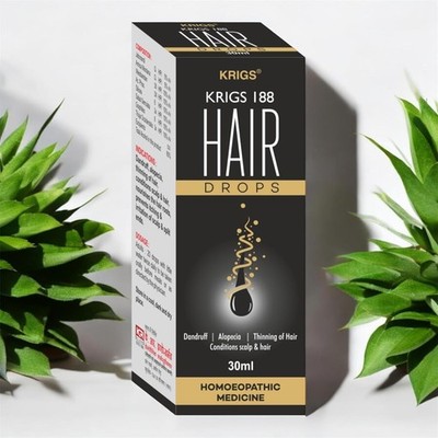 KRIG'S 188 Hair Drops Homeopathic 30ml | Total Hair Care Drops