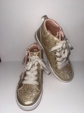 Girls Skechers Shoutouts 2.0 Glitter Queen Sneaker in Gold Size 1.5