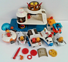 Vintage 1984 Fisher Price Lil Playmates Space Station Action Figures Playset Lot