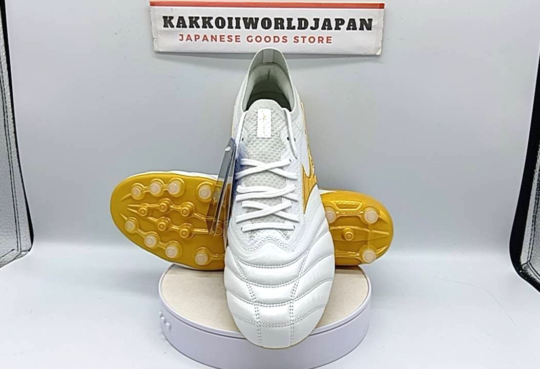 Mizuno Morelia Neo4 サッカーシューズ ホワイト/ゴールド ミズノ