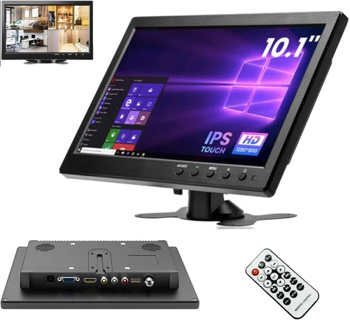 10.1" Mini Fernseher Computer Monitor LCD Anzeige TV PC Display BNC/AV/VGA/HDMI
