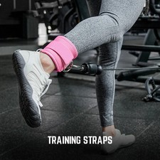 Gym Ankle Straps Double D-Ring Adjustable Neoprene Padded Cuffs Ankle Weight Leg