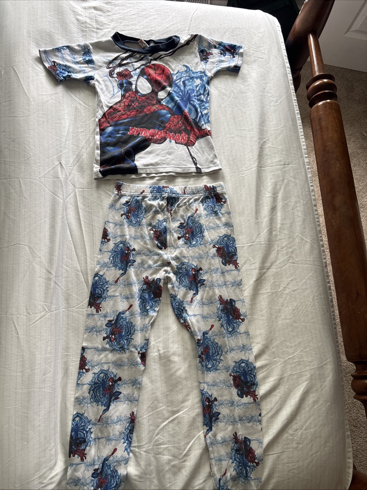 Disney Marvel Spiderman Spidey Spider-Man Boy Kid Children PJ Pajama Size 10