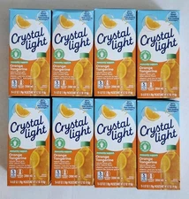 	Crystal Light On The Go Citrus w/ Caffeine Drink Mix 10-Packet Box Pack of 8