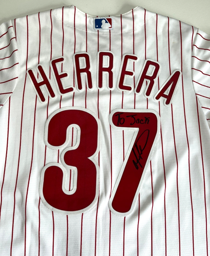 Majestic MLB Philadelphia Phillies Odúbel Herrera #37 Signed Jersey Sz S - Picture 6 of 17