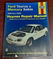 Haynes 36075 Repair Manual For 1996-2001 Ford Taurus & Mercury Sable - OPENED