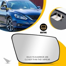 Mirror 2013-2018 Glass For Altima Sedan Nissan with Backing Plate Passenger Side