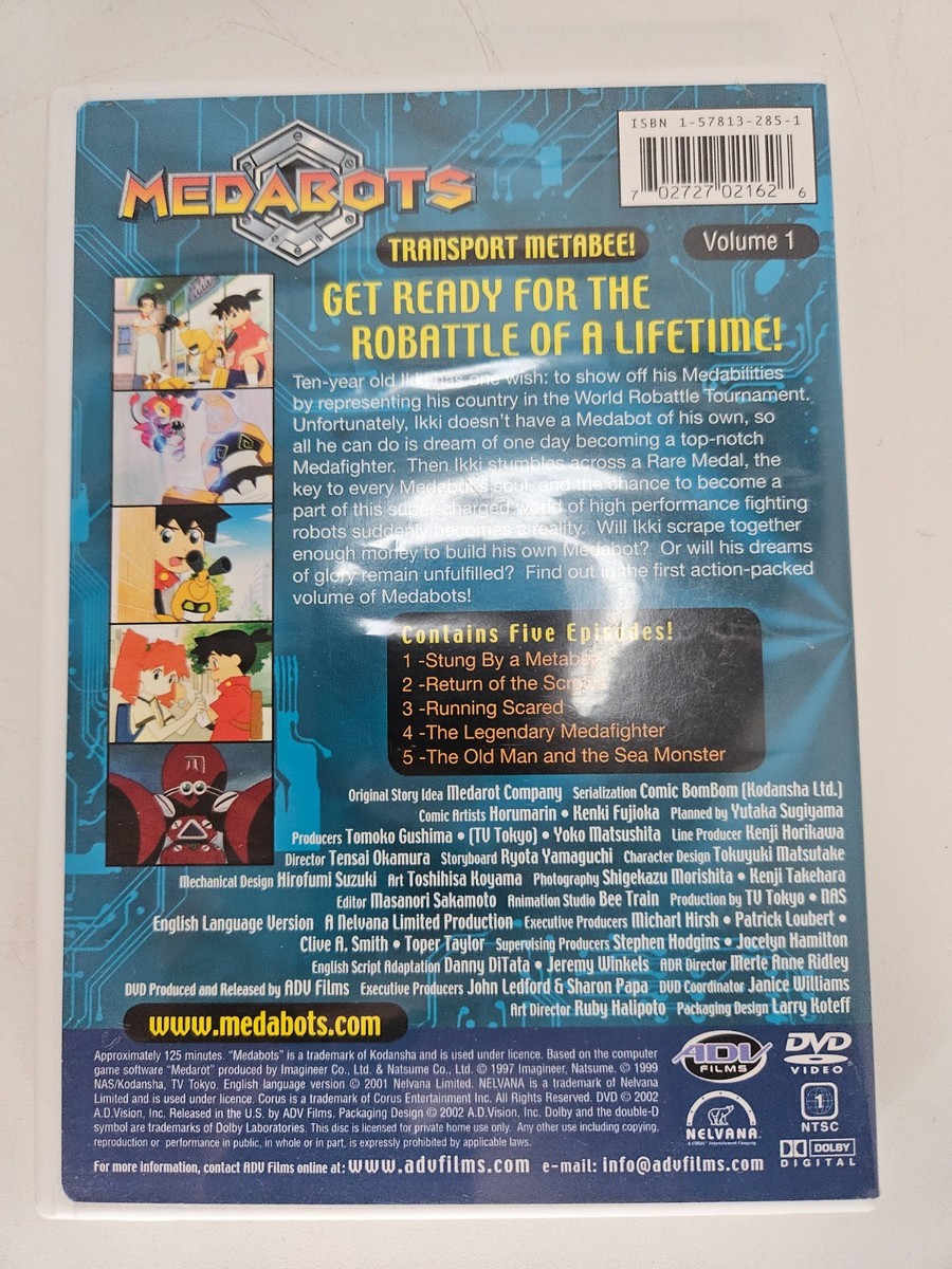 Medabots: Transport Metabee (DVD) Anime ADV Films Tested Season 1