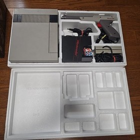 RARE  Nintendo NES Action Set Console Complete In Box NES-001 CIB Tested 1989 