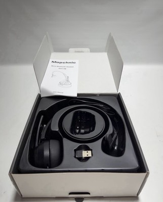 Mopchnic Bluetooth Headset Wireless Earhook Mic Noise Canceling