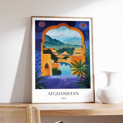 15_Afghanistan Poster, Islamisches Dekor, Islamische Kunst, Nahöstliche Kunst, Afghanist