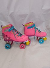 Size 4 pink SFR Vision II Quad Roller Skates