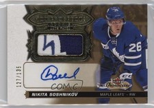 2016-17 Fleer Showcase Hot Prospects Autos /135 Nikita Soshnikov Patch Auto 11jd