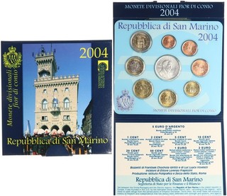 San Marino Kursmünzensatz 2004 Stgl. in OVP