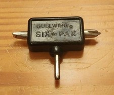 Vintage Gullwing Six-Pak Skateboard Tri Tool Phillips & Flat Head Allen Key Rare