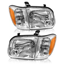 AS Headlight Assembly Compatible with2005 2006 Toyota Tundra Double/Crew Cab ...