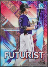 2021 Bowman - Chrome Futurists Mojo Refractors Baseball Zac Veen #FUT-ZV EX