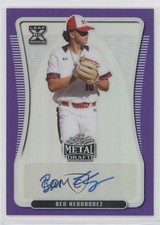 2020 Leaf Metal Draft Purple Rainbow 19/25 Ben Hernandez #BA-BH1 Auto 0e2x