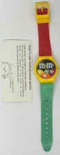 Vintage 1987 M&M’s Collectible Analog Wristwatch Candy Mars Watch Japan MOVT