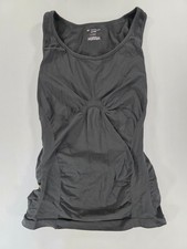 Tek Gear Dry Tek Women s Ruched Racerback Tank Top Medium Gray