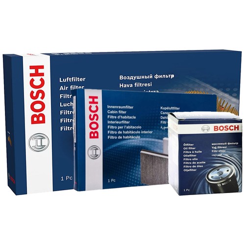BOSCH Inspektionspaket Ölfilter Luftfilter Innenraumfilter für Nissan X-Trail - Bild 1 von 12
