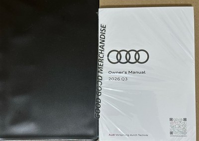 2026 AUDI Q3 OWNERS MANUAL PROGRESSIV DYNAMIC TECHNIK S LINE PREMIUM PLUS SPORT
