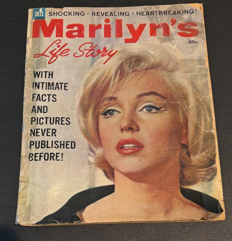 Marilyn's Life Story, 1962, Dell Publishing, fair/good condition.