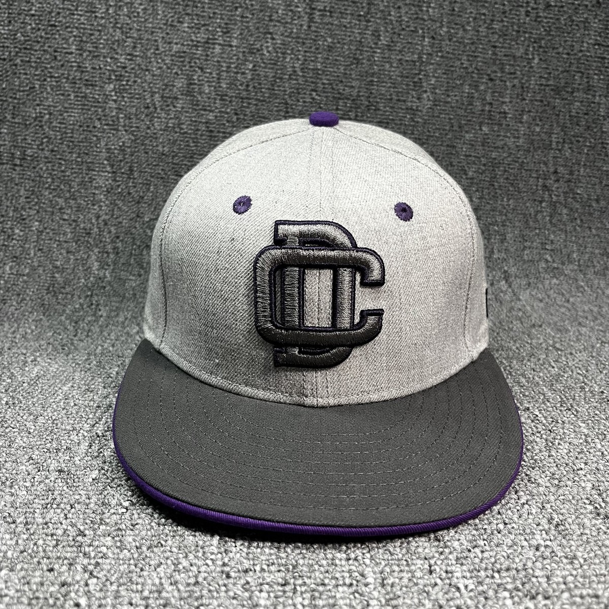 New Era 59FIFTY Delfines del Carmen LMB Fitted Hat Grey Purple Size 6 3/4 Kids