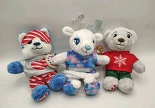 Lot Of 3 Mini Build A Bear Christmas Advent Calendar Plush 4.5"