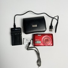 Nikon COOLPIX S3300 Digital Camera 16.0MP 6x Optical Zoom with Charger - Red
