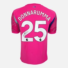 Gianluigi Donnarumma Signed Manchester City Shirt 2025-26 Pink Goalkeeper [25]