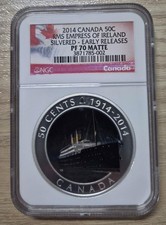 Canada - 2014 50C RMS Empress of Iceland Silver Plated PF70 ER Matte Coin