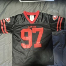 NFL Team Apparel San Francisco 49ers Bosa #97 Youth Short Sleeve Jersey M Black