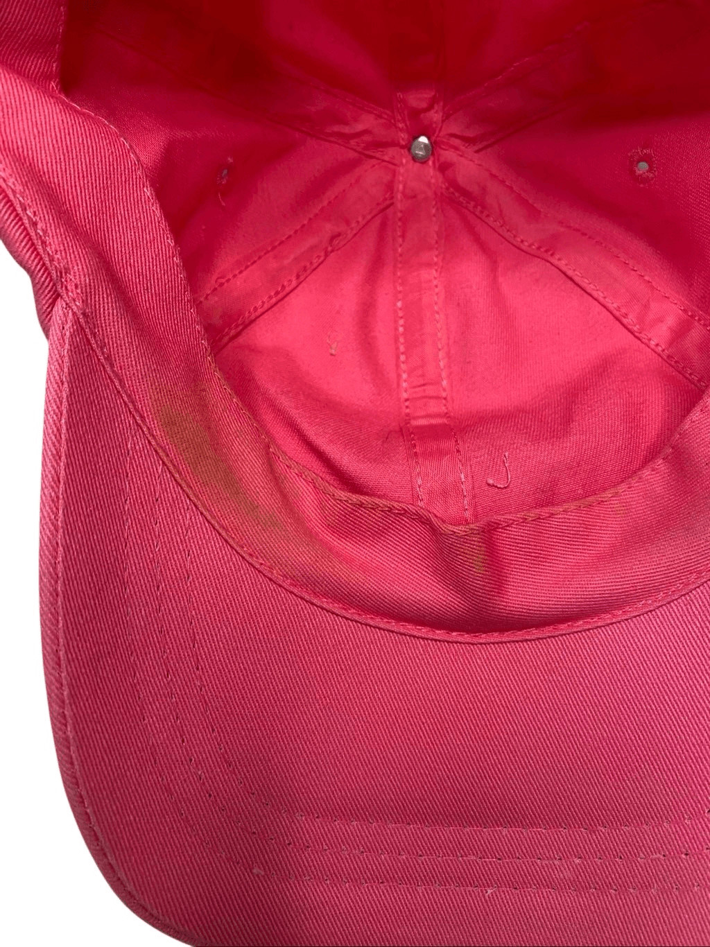 Pink Adjustable Baseball Cap Solid Cotton Blend C… - image 6