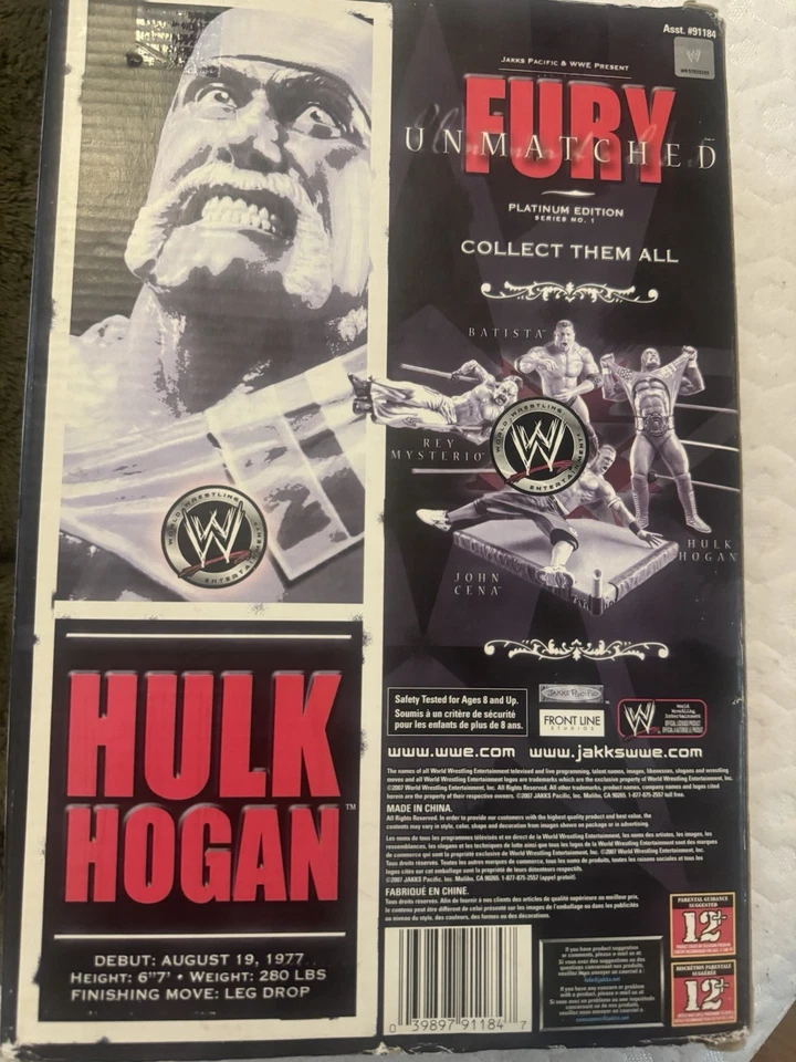 WWE Fury 无匹配绿巨人霍根白金版 Jakks Pacific 2006 — 第 3/3 张图片